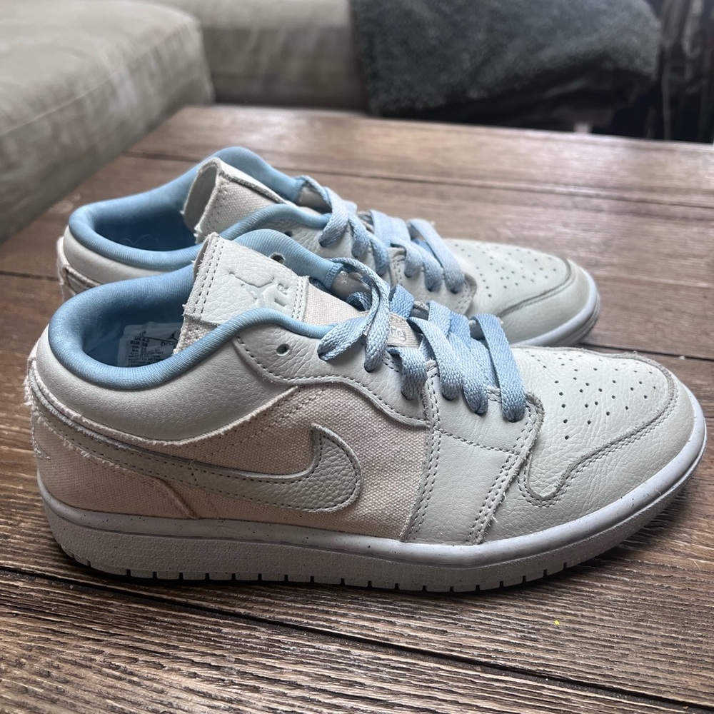 Nike Womens Air Jordan 1 Low 'Sail Canvas' - 7 - Picture 3 of 14